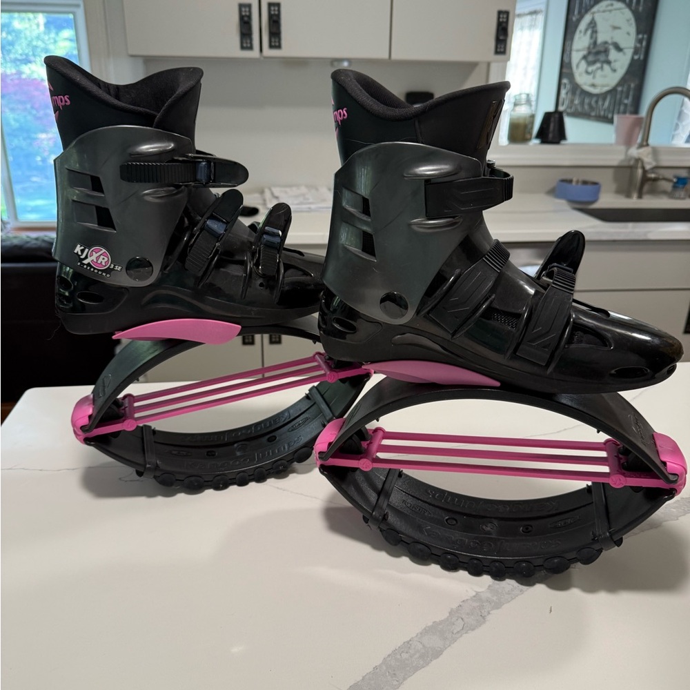 Women's Athletic Shoes - Black and Pink